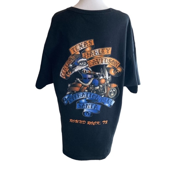 Harley-Davidson Other - Preowned Harley Davidson Blue Operation Santa Tee Shirt Size Xlarge